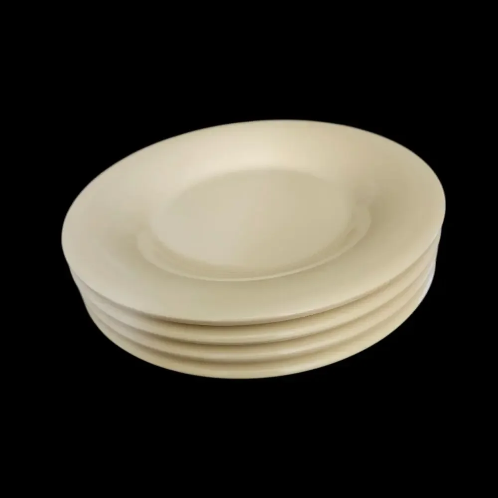 G.E.T. WP-5 Ivory Melamine Dessert Bread Plates Set of 4 Restaurant Ware